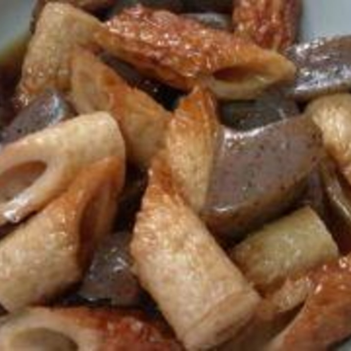 簡単!こんにゃくとちくわの煮物